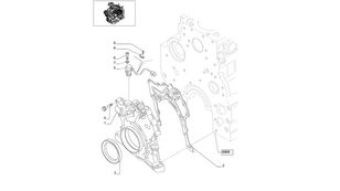 2830913 oil pump for New Holland T6010 wheel tractor