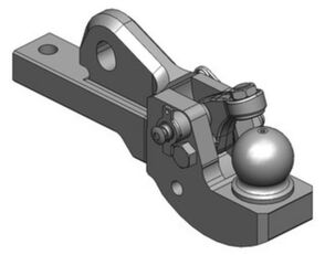 Scharmüller Einsatz K80® Ball Coupling System 00.428.00.5-A17 tow bar for John Deere 6010, 6020, 6030, 6R, 7020, 7030, 8010, 8020 wheel tractor
