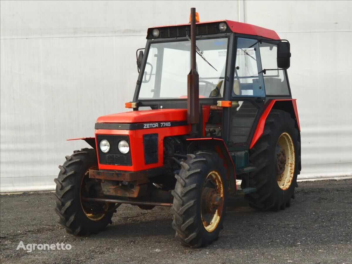 Zetor 7745 4x4 pluh, štěpkovač wheel tractor